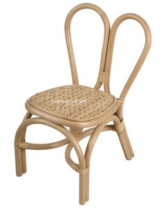 Chaise pour enfants en rotin moderne, faite à la main, écologique, cadeau d'anniversaire sécurisé pour les enfants, utilisation en hôtel, parc, siège en osier naturel - Product Image 1