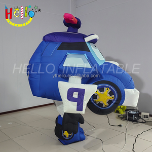 Мультфильм мусорные игрушки ходячий костюм робот Полицейская машина талисман надувной талисман - Product Image 2