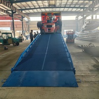 Plateforme de levage mobile réglable pour chariot élévateur à fourche, chargement et déchargement, rampe de cour, plateforme de levage, 8t/10t/12t/15t