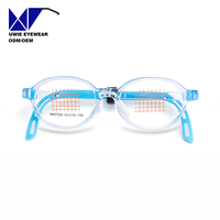 Monture de prescription ovale personnalisée OEM en EMS et silicone, anti-lumière bleue, pour enfants et adolescents, taille 46-15-135, service d'échantillons rapide