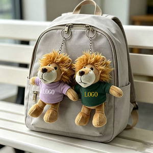 Llavero de peluche personalizado con logo de animales del zoológico y del bosque (león, elefante, <span class=keywords><strong>panda</strong></span>) para cumpleaños, adorno de bolso, regalo - Product Image 6