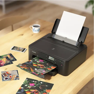 Imprimante photo sans fil <span class=keywords><strong>PIXMA</strong></span> TS708t 5 couleurs à jet d'encre pour la maison et le commerce, impression recto verso de documents, impression de CD - Product Image 6