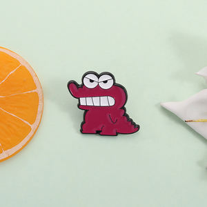 Waniyama San Rose Crocodile Émail Pin Cartoon Comic Anime Characters Broche Lapel Badge Bulk - Product Image 2