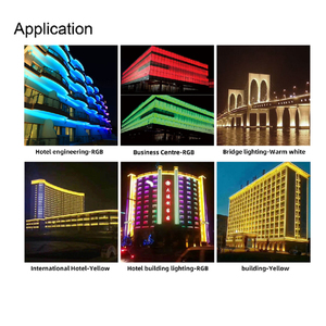 Đèn <span class=keywords><strong>Led</strong></span> Treo Tường Bề Mặt Chống Nước Ngoài Trời Dmx512 Rgbw 18W 24W Cầu 36W Dc24v Ip66 - Product Image 6