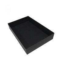 Caja de Regalo Rígida de Lujo con Logotipo Personalizado, Caja de Embalaje de Regalo de 2 Piezas con Tapa y Base en Negro Mate