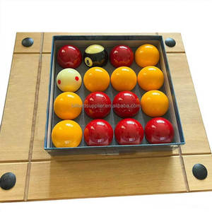 Bolas de <span class=keywords><strong>Billar</strong></span> Deportivas Azules y Amarillas de Resina Fenólica de 2 Pulgadas, Juego de <span class=keywords><strong>Billar</strong></span> y Snooker Profesional para Torneos, Calidad de Torneo, Personalizable - Product Image 2
