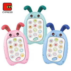 Cute Design Mainan Bayi Cartoon Learning Musical Baby Mobile Phone Toy Phone For Kids