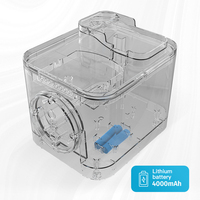 Fontaine à eau automatique pour chat et chien avec commande intelligente par application, design durable, style moderne, étanche, écran LCD, utilisation en intérieur