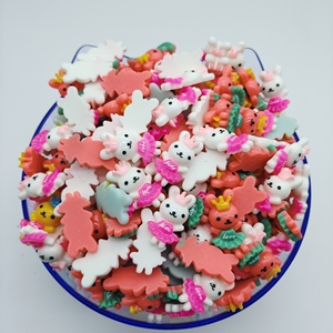 Bán buôn phụ kiện tự làm vật liệu làm bằng tay Giày Fastener hat vá nhựa phụ kiện Nhựa Thỏ để trang trí - Product Image 1