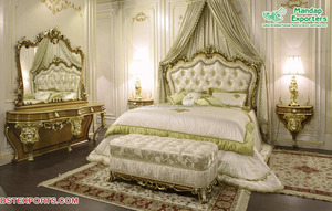 Ensemble de meubles de chambre à coucher en teck sculpté à la main moderne avec taille et couleur personnalisables Lit de designer de luxe pour la maison - Product Image 2