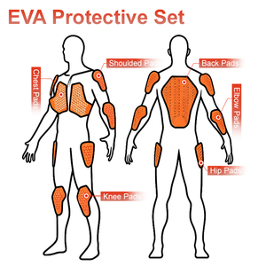 Supporto per Ginocchia e Schiena in Schiuma EVA Morbida e Spessa Certificato CE, Protezione per Moto, Assorbimento degli Urti, Design Traspirante Migliorato - Product Image 5