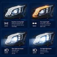 Pour GLC W253 2016-2019, nouveaux phares à LED de haute qualité 12V 6000K 36W 6000 lm, ensemble de phares de remplacement DRL