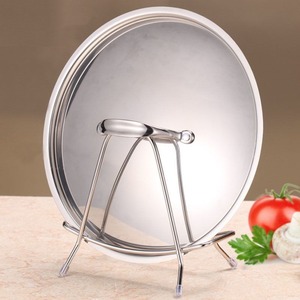 Stainless Steel Cutting Board Holder Large Household Knife <b>Rack</b> Triangular Trapezoid Design No Drill Installation - Product Image 1