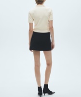 Pull-over polo décontracté à col tournant avec diamants pour femmes personnalisées 2025 Nouveau design de tricots à haut fin avec décoration à boutons