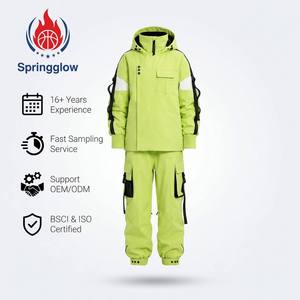 Traje de Esquí Verde Neón Personalizado OEM para <span class=keywords><strong>Mujer</strong></span>, Conjunto Impermeable de <span class=keywords><strong>Anorak</strong></span> y Mono de Esquí, Traje Holgado para <span class=keywords><strong>Nieve</strong></span>, Ropa de Esquí y <span class=keywords><strong>Nieve</strong></span> al por Mayor - Product Image 2