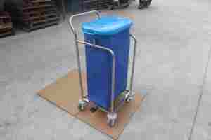 Mt Medisch Ziekenhuis Meubilair Hoge Kwaliteit Oxford Doek Roestvrij Staal Ziekenhuis Vuilniswagen - Product Image 2