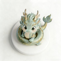 Figura de Dragón Bebé Personalizada BZY, Estatua de Animal Mítico Hecha a Mano en Resina, Decoración para el Hogar, Regalo, Venta al Por Mayor B2B, OEM, ODM