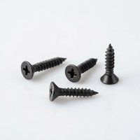 Sekrup Mini CSK Baja Karbon Hitam Kepala Datar Berlubang Silang Self-tapping M2.6 M3 M4 M5
