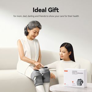 Alat Pijat Lutut Elektrik yang Dapat Disesuaikan dengan Terapi Panas Inframerah Jauh Grafena, Baterai 5000mAh, Kontrol Jarak Jauh Nirkabel untuk Nyeri Otot - Product Image 4