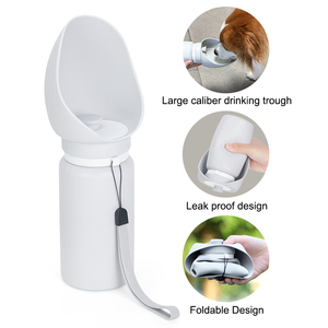 Bouteille d'eau pliable en silicone pour chien, distributeur portable de nourriture pour animaux de compagnie, idéale pour les promenades en extérieur – Meilleure vente - Product Image 2