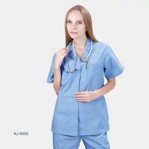 짧은 소매 간호 스크럽 유니폼 의료 간호사 패션