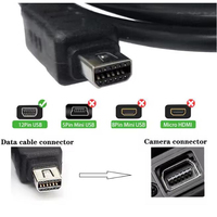 Cable DE DATOS USB Olympus de 12 pines Cable de transferencia de datos USB de 12 pines Cable de carga 2, 2, 2, 2, 1, 2, 2, 2, 2, 2