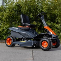 Tondeuse autoportée électrique zéro émission avec moteur sans balais silencieux pour jardin et propriété écologiques