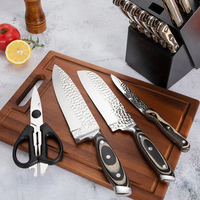 TOALLWIN RVS Fruit Santoku Mes 5cr15mov Pakka Houten Koksmes voor Restaurants 3Cr13 Keukenmesset