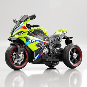 <span class=keywords><strong>Moto</strong></span> électrique classique 12V à double moteur pour enfants, 3 roues stables, musique, lumières LED, jouet à roulettes pour l'extérieur A1-3 - Product Image 6