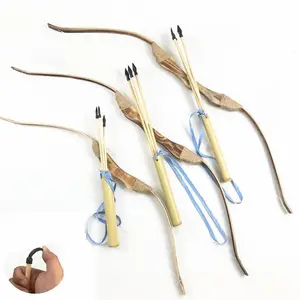 弓と矢トルコのタイロコンアルコクラシックハンド木製リカーブ弓と矢屋外ゲームおもちゃセット子供のためのアーチェリー