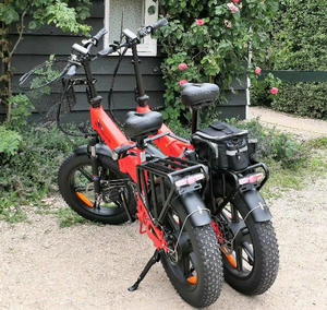 Vélo électrique urbain de montagne pliable à suspension, 250 <span class=keywords><strong>watts</strong></span>, vitesse maximale de 25 km/h, pneus larges - Product Image 6