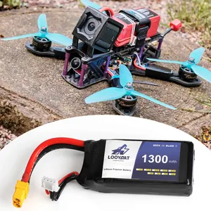 1300mAh pin lithium gói Quảng Đông tùy chỉnh Pin nhà máy cho UAV RC bay không người lái pin dự phòng