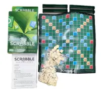 Nieuwe Leren Engels Woord Intelligente Plastic Scrabbles Tegels Board Game