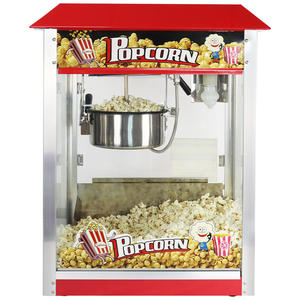 Máquina de palomitas de maíz con carrito para cine, snack bar, máquina de palomitas de maíz comercial con iluminación interna - Product Image 4