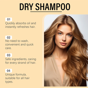 <span class=keywords><strong>TIKTOK</strong></span> Poudre de shampooing pour cheveux secs Produit nourrissant pour rafraîchir les cheveux entre les lavages Absorber la saleté d'huile sur le cuir chevelu Prolonger la vie des cheveux - Product Image 4
