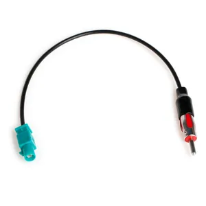 Kabel Antena Radio AM FM Fakra Z Male To DIN Mobil Stereo Audio HD Radio Unit Kepala Penerima CD Media Player