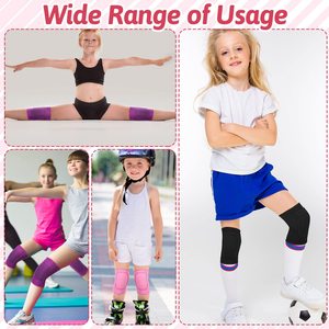 Genouillères OEM pour enfants, souples, respirantes, antidérapantes, rembourrées en éponge, pour filles et garçons, danse, football, volley-ball - Product Image 4