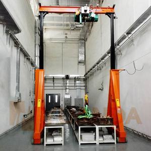 चीन निर्माता 2 3 5 10 टन ऊंचाई समायोज्य सिलेंडर हाइड्रोलिक लिफ्ट बिजली लहरा छोटे मिनी पोर्टेबल गैन्ट्री क्रेन - Product Image 3