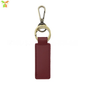 Llavero de Coche Portátil de Cuero PU Rectangular Estilo Americano, Venta Caliente, con Grabado Láser, Anillos para Llaves - Product Image 6