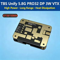 Émetteur vidéo TBS Unify Pro32 DP 5.8G 3W VTX MMCX SmartAudio 2.1 CRSF OTA longue portée pour course FPV UAV