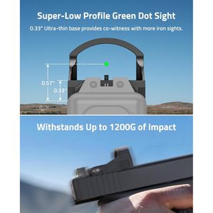 Cvlife Wolfcloak X03 Green Dot 3 Moa Reflex 24mm mount hunting Aluminium Picatinny Mount - Product Image 4