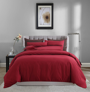 Juego de ropa de <span class=keywords><strong>cama</strong></span> de algodón para primavera y verano, juego de <span class=keywords><strong>colcha</strong></span> de Color sólido, 100% algodón - Product Image 6