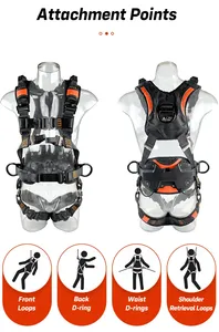 Sabuk panjat tebing seluruh tubuh, sabuk kerja penyelamatan mendaki gunung, sabuk pengaman pinggang lebar dipertebal pohon pekerjaan Batu - Product Image 5