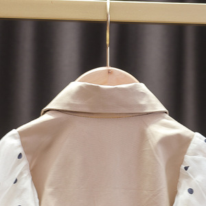 Abrigo tipo gabardina informal de algodón con solapa y mangas largas estilo coreano para bebés y niñas pequeñas - Product Image 4