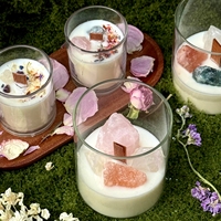 Bougie artisanale en cire de soja naturelle sans fumée, diffuseur de parfum en cristal, bougie votive en verre fait main, Diwali, Thanksgiving, Noël