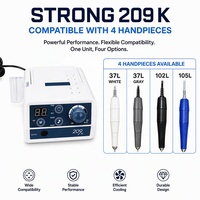 Ponceuse à Ongles Électrique 209K Micromoteur à Charbons Brossés 0-35000 tr/min Polisseuse Manucure Pédicure Grand Écran Outil de Bureau