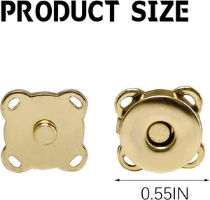 Piece Plum Magnetic Snap Buttons For Clothes Purse <b>Handbag</b> Scrapbook Homemade Sewing Craft Black Gold <b>Silver</b> - Product Image 6