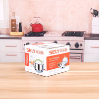 Boîte à lunch en acier inoxydable double couche Cute Eco-Friendly Freshness Conservation 2 compartiments Dual Tier Bento Food