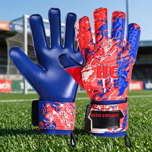 Gants de gardien de but professionnels, doigts entièrement protégés, paume avant en latex allemand 4 mm, dos de la main imprimé par sublimation, unisexe, haute qualité - Product Image 3