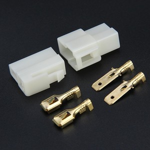 DJ7021-6.3-11/12 mâle/femelle connecteur électrique automobile prise de borne de câble 6.3mm 2Pin 6 broches cuivre ABS 2A pour motos - Product Image 6